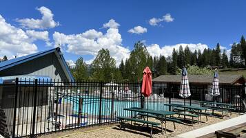 A heated pool