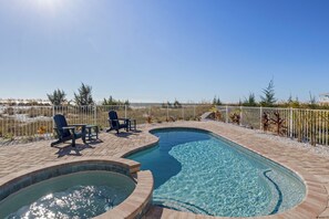 A heated pool