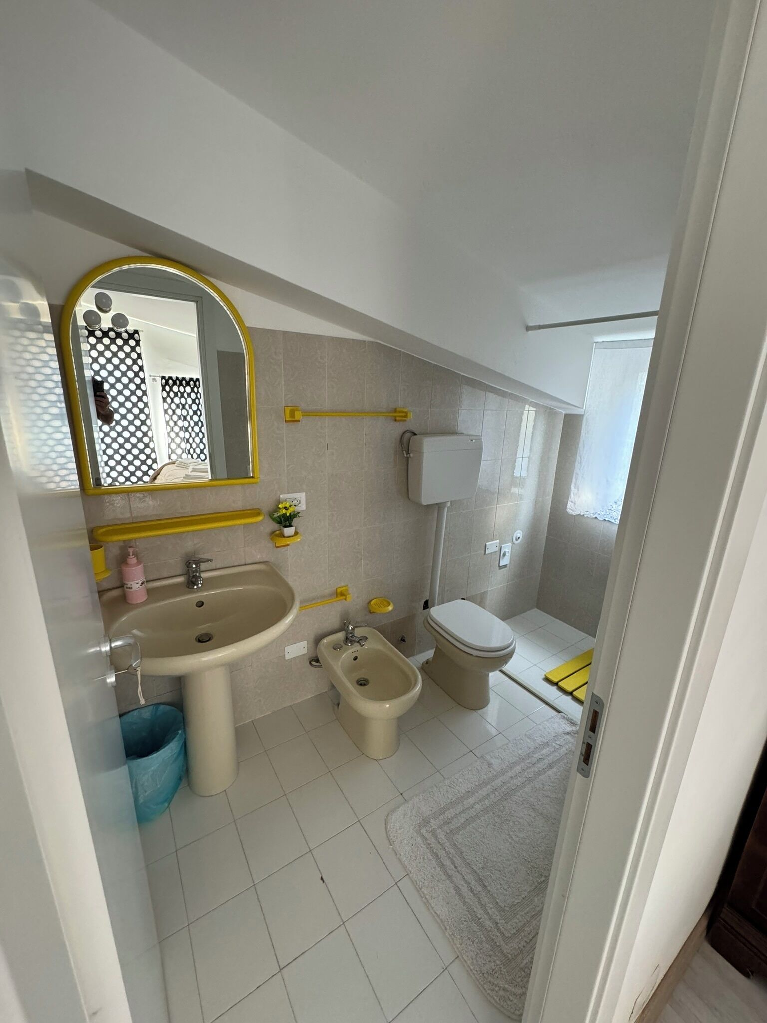 Dusche, Haartrockner, Bidet, Handtücher