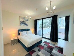 2 bedrooms, iron/ironing board, bed sheets