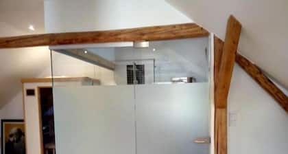 Attic with bathroom