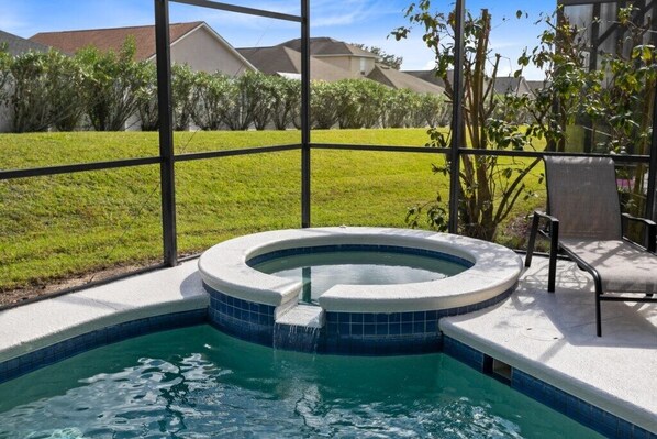 A heated pool
