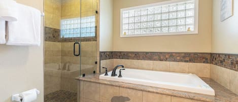 Bathtub, hair dryer, towels