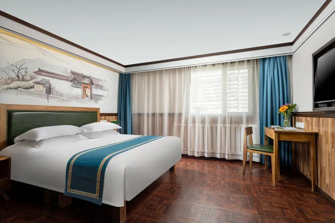 Quarto casal superior | Cortinas blackout, Wi-Fi de cortesia, roupa de cama