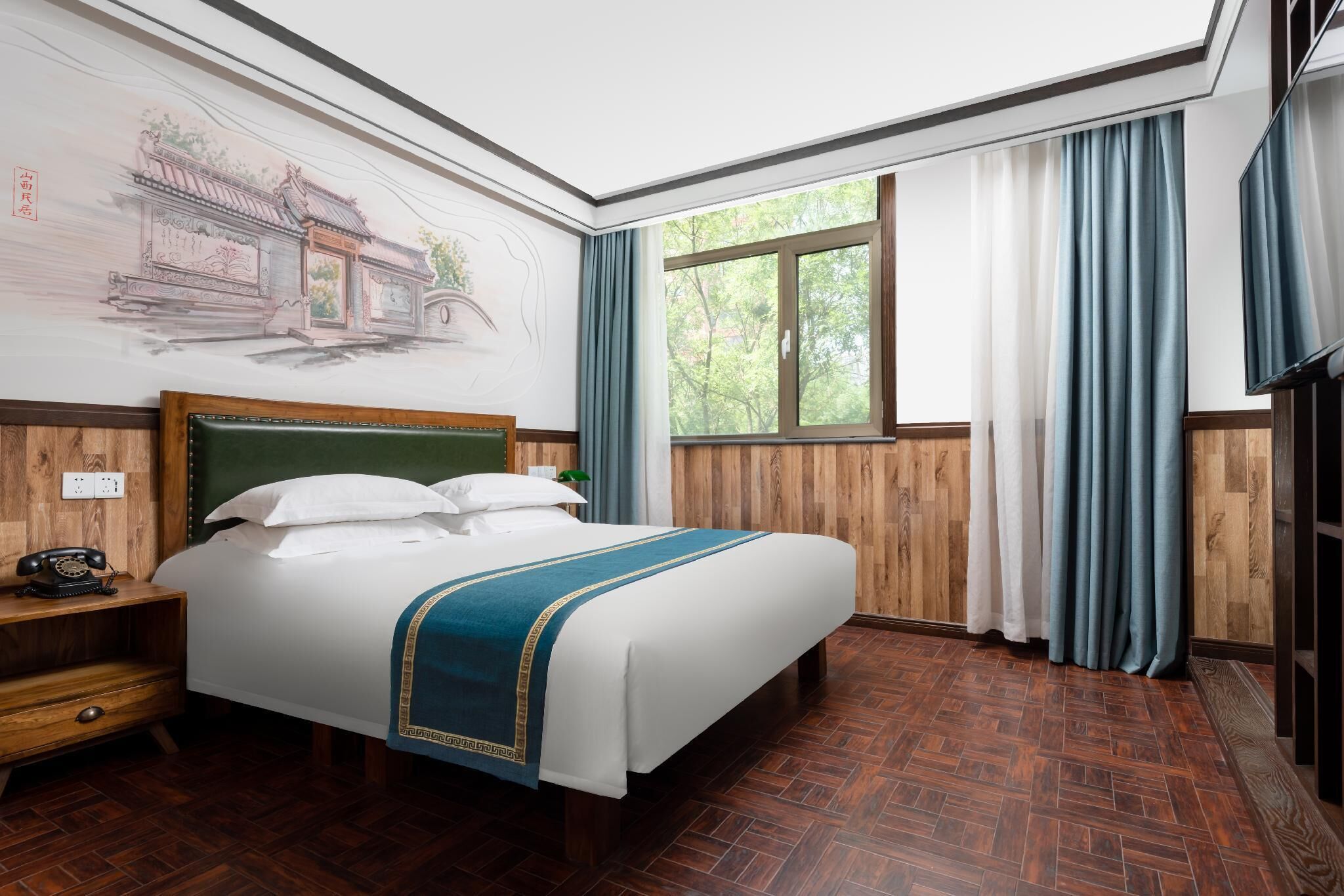 Quarto casal empresarial | Cortinas blackout, Wi-Fi de cortesia, roupa de cama