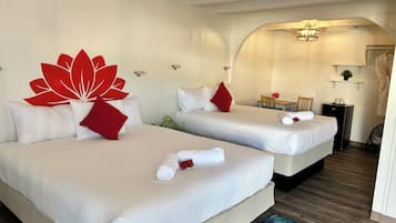 Deluxe-Doppel- oder -Zweibettzimmer, 1 Schlafzimmer | Bettwäsche aus ägyptischer Baumwolle, hochwertige Bettwaren