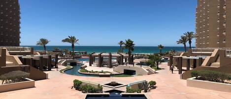 Piscine extérieure, piscine chauffée