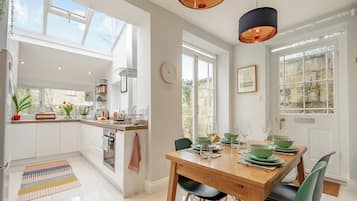 Dishwasher, highchair, cookware/dishes/utensils