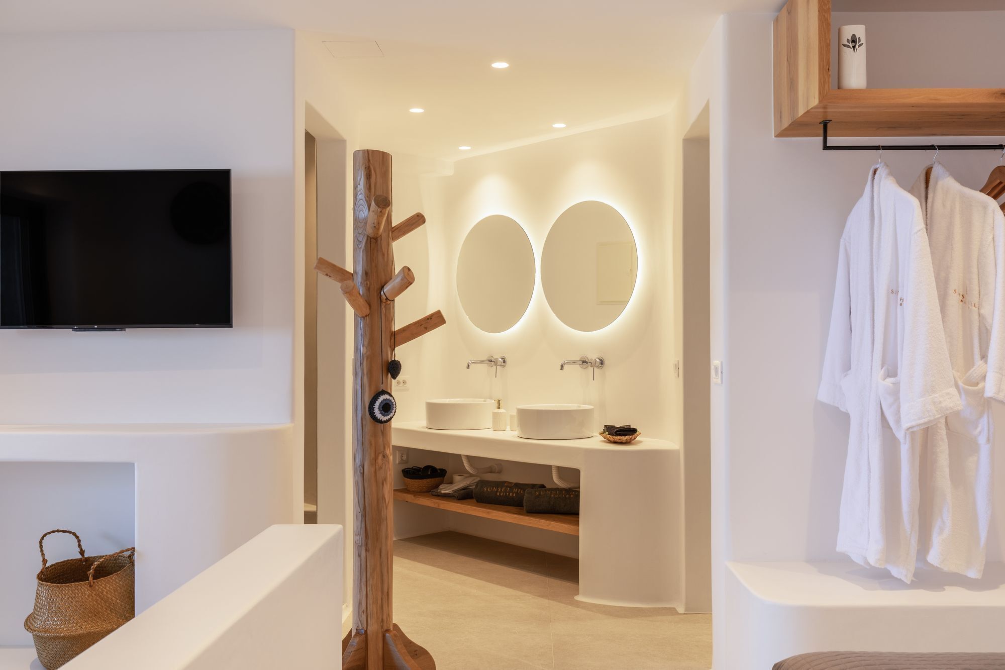 superior suite with sea and pool view & outdoor hot tub | desk, laptop workspace, soundproofing, free wifi