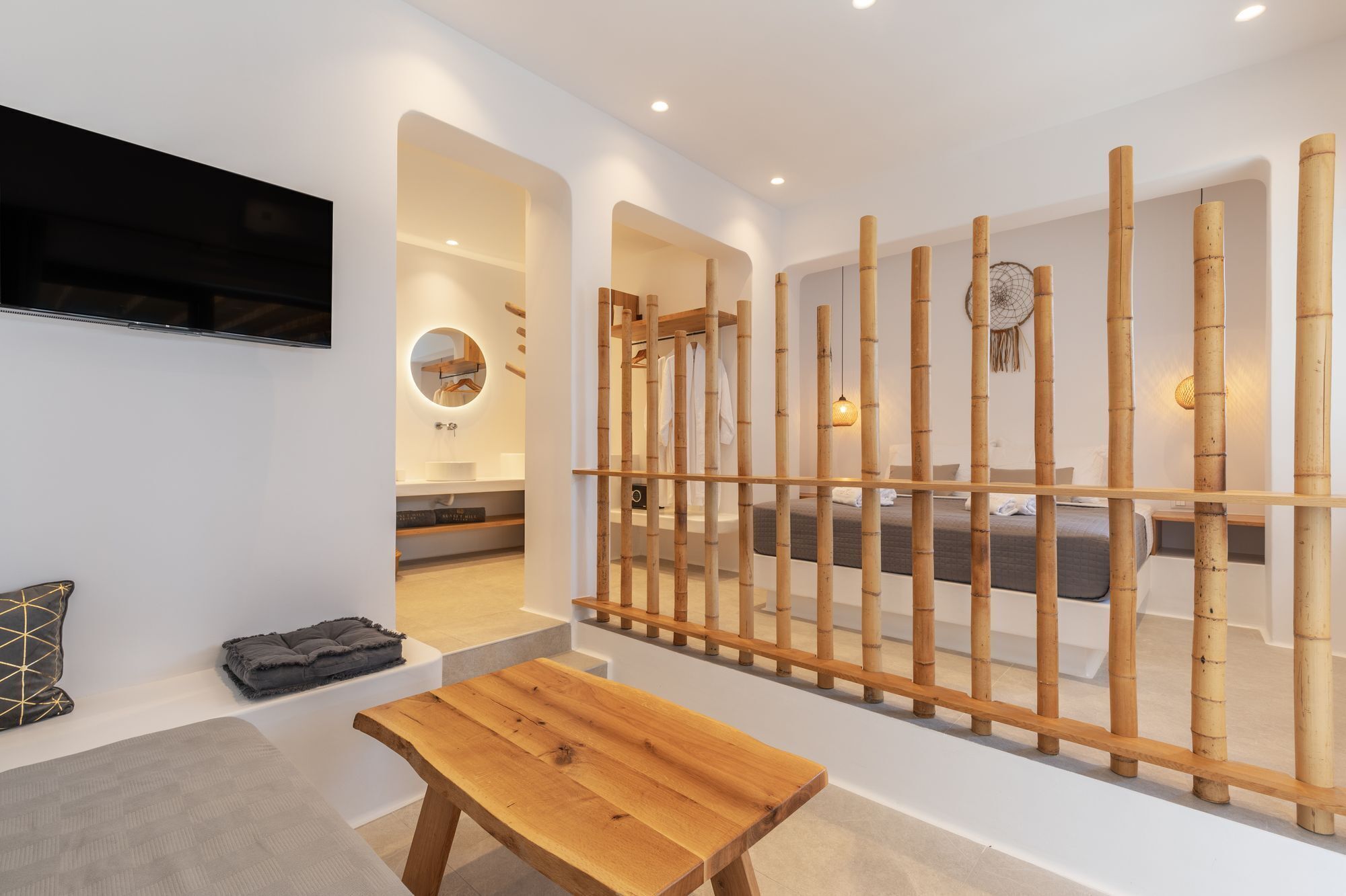 superior suite with side sea and pool view & outdoor hot tub | desk, laptop workspace, soundproofing, free wifi