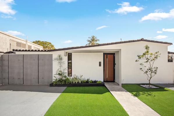 Majoituspaikan julkisivu