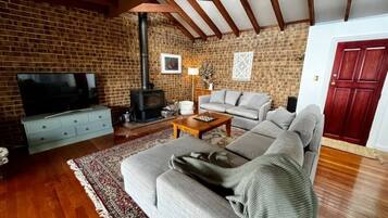 Smart TV, caminetto, videogiochi