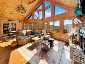 TV, fireplace, video games