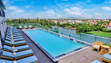 2 piscinas al aire libre, tumbonas