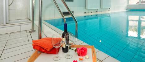 Indoor pool, a heated pool