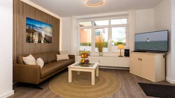 TV, DVD player, stereo