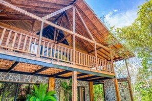 Exterior - Rustic mountain-view home near the beach with private pool, deck, W/D, & WiFi (Dominical)