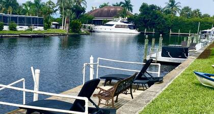 Sunny Canal-Front Home w/ Lanai & Grill!