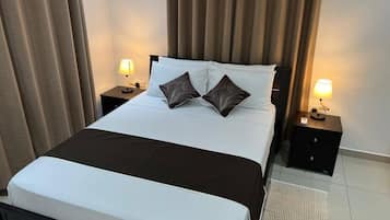 1 bedroom, soundproofing, iron/ironing board, free wired Internet