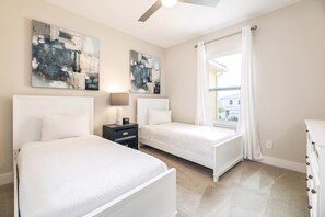 3 bedrooms, in-room safe, iron/ironing board, travel crib