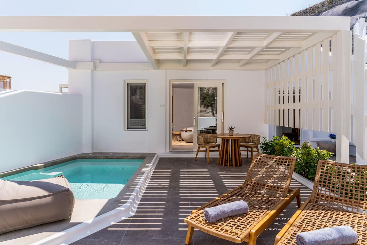Suite with heated plunge pool | Terrace/patio