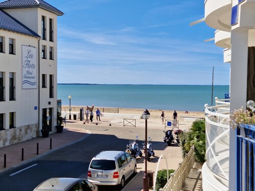 Appartement près de la plage - 4 pers, piscine ouverte, parking, animaux acceptés