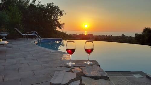 Villa with Breathtaking Seaview, Private Swimming Pool & Jacuzzi