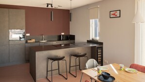Private kitchen - Child-friendly 10-bed holiday home in Kids Quarter (Nieuwvliet-Bad)