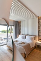 Habitación Premium doble, vistas al mar | Ropa de cama de alta calidad y colchones viscoelásticos