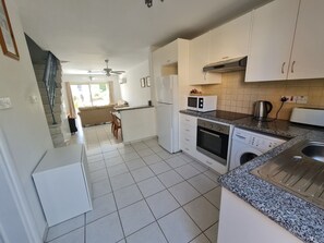 Fridge, microwave, oven, stovetop - 2 floor terraced house in Anarita, Paphos Province, Cyprus (Anarita)