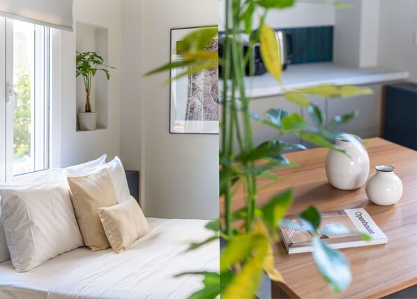 Standard-Apartment | Individuell dekoriert, Verdunkelungsvorhänge, Bügeleisen/Bügelbrett