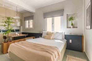 Standard Apartment | Individually decorated, blackout drapes, iron/ironing board, free WiFi - Premium Apartments in Paleo Faliro (Palaio Faliro)
