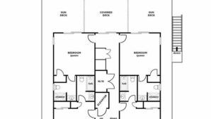 A 2nd floor layout of 638 Hampton Colony CIR with two bedrooms labeled 'queen', a bathroom with a shower, a toilet, and a tub, an elevator, and a balcony. - Lime Time - Ultra Luxurious 7BR Oceanfront Home with community pool (North Topsail Beach)