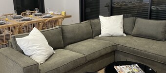 modern villa with heated swimming pool on the edge of vineyards