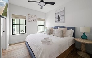 4 bedrooms, iron/ironing board, travel cot, WiFi