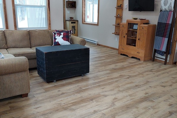 The cabin is perfect to stay current or unplug and enjoy the quiet.