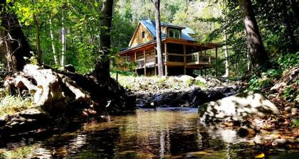 Log Cabin on the River