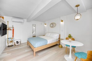 1 bedroom, iron/ironing board, travel crib, free WiFi