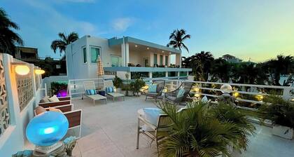 The entire property is a lush tropical paradise perfect for entertaining and relaxing.