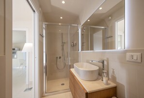 Regadera, secadora de cabello, bidet, toallas 