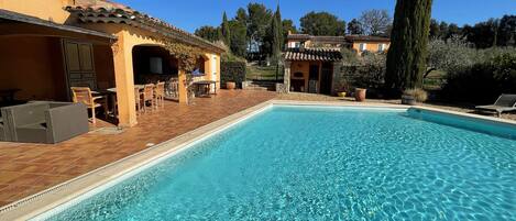 Udendørs pool, opvarmet pool