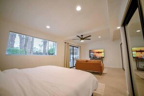 4 bedrooms, iron/ironing board, travel cot, WiFi