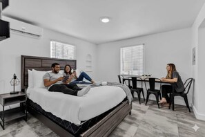 Desk, iron/ironing board, travel crib, WiFi