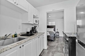 Fridge, microwave, stovetop, coffee/tea maker - Charming 2 BR Walking Distance to Ocean - Unit 2 (Hollywood)