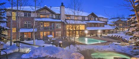 Indoor pool, outdoor pool