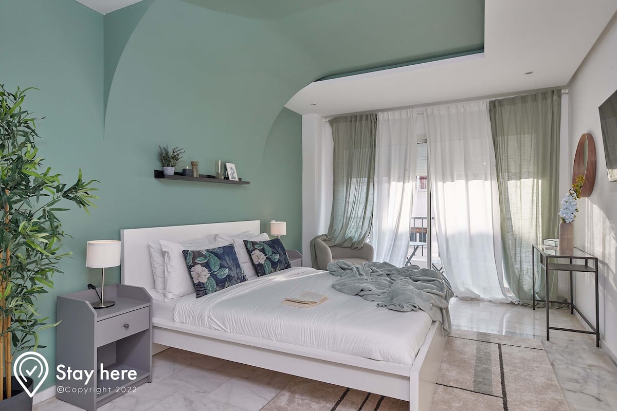 1 bedroom, premium bedding, Select Comfort beds, iron/ironing board