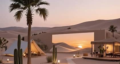 Dunhuang Dreammaker Windy Desert Wild Luxury Star Watching Camp