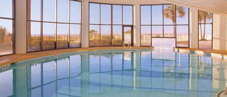 Indoor pool, a heated pool