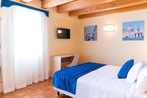 Memory-foam beds, desk, soundproofing, iron/ironing board