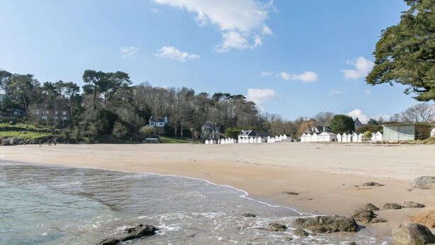 Vlak bij het strand